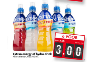 extran energy of hydro drink