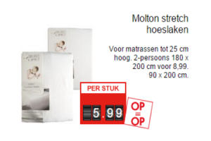 molton stretch hoeslaken