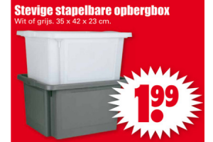 Stevige opbergbox voor €1,99 -