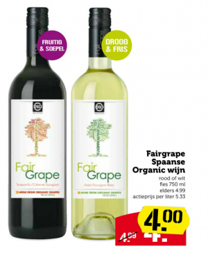 fairgrape spaanse organic wijn