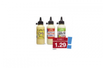ui kerriesaus mosterd dillesaus of pestosaus