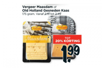 vergeer maasdam of old holland gesneden kaas