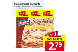 steenovenpizza ham champignons