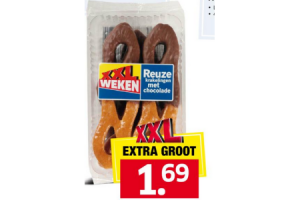 reuze krakelingen met chocolade