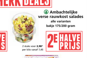 spar ambachtelijke verse rauwkostsalade