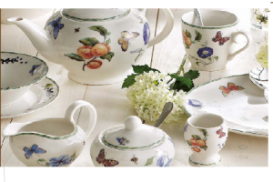 servies fruit  flower
