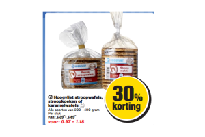 hoogvliet stroopwafels stroopkoeken of karamelwafels