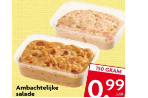 ambachtelijke salade zalm of kipsate