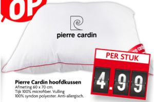 sensatie Zo veel kat Pierre Cardin hoofdkussen voor €4,99 - Beste.nl