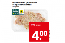 naturel gepaneerde of zigeunerschnitzels