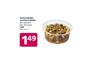 ambachtelijke rauwkostsalades