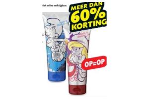 smurfen bad en douche