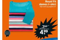 royal fit dames t shirt