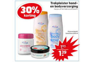 trekpleister hand  en bodyverzorging