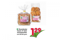 roomboter reuze of mini stroopwafels zak 200  390 gram