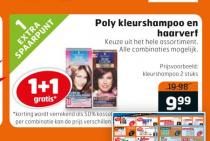 poly kleurshampoo en haarverf