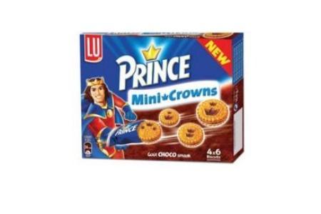 lu prince mini crowns chocolade