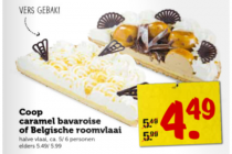 coop caramel bavaroise of belgische roomvlaai