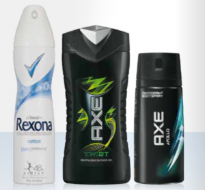 axe deodorant douchegel of shampoo of rexona deodorant