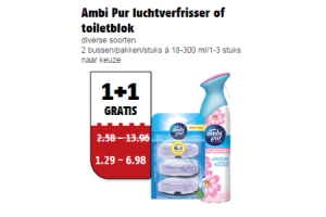 ambi pur luchtverfrisser of toiletblok