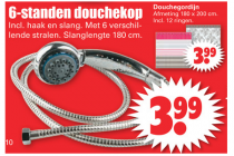 6 standen douchekop