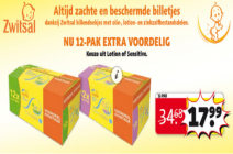 12 pack zwitsal billendoekjes lotion of sensitive