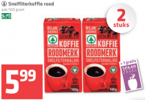 snelfilterkoffie rood