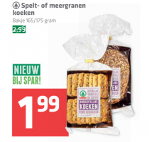 spar spelt  of meergranen koeken