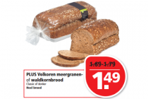 plus volkoren meergranen  of waldkornbrood