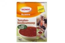 honig samen tomaten basilicumsoep