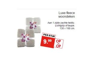 luxe fleece woondeken