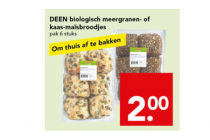 biologische meergranen of kaas maisbroodjes