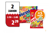 fruit tella of mini mentos uitdeelzakken