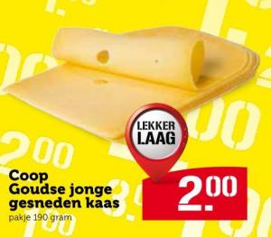 coop goudse jonge gesneden kaas