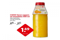 c1000 verse sappen of smoothies