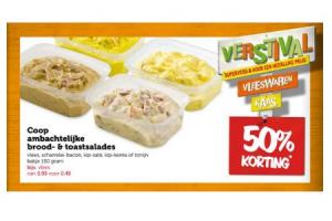 coop ambachtelijke brood  en toastsalades