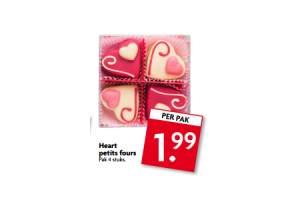 heart petits fours