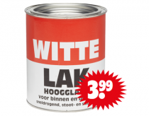 witte hoogglanslak