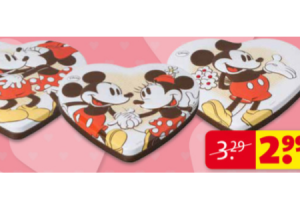 disneyhart gevuld met chocolade