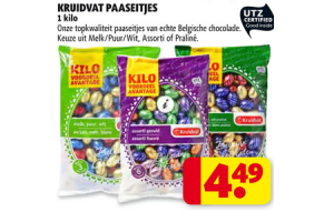 vertalen Honger elleboog Kruidvat paaseitjes 1 kilo diverse varianten nu voor €4,49 - Beste.nl