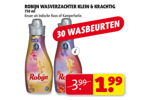 robijn wasverzachter klein  krachtig