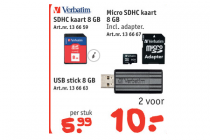 sdhc kaart 8 gb