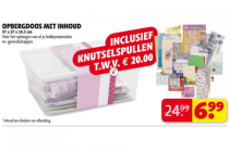 opbergdoos met inhoud