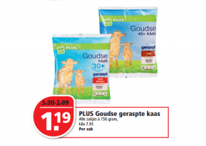 plus goudse geraspte kaas