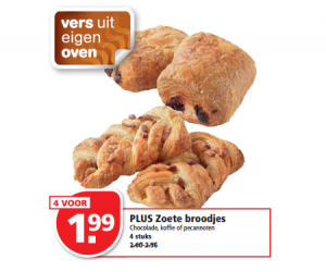 plus zoete broodjes