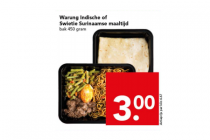 warung indische of swietie surinaamse maaltijd