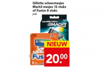 gillette mach 3 of fusion scheermesjes