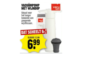 vacuumpomp met wijndop