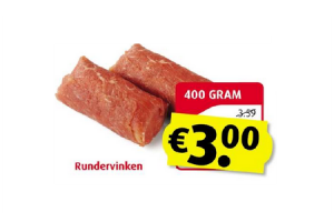 rundervinken bij boni supermarkt