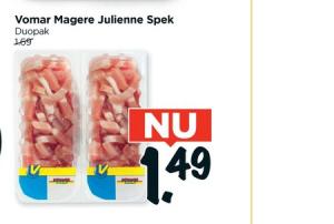 vomar magere julienne spek